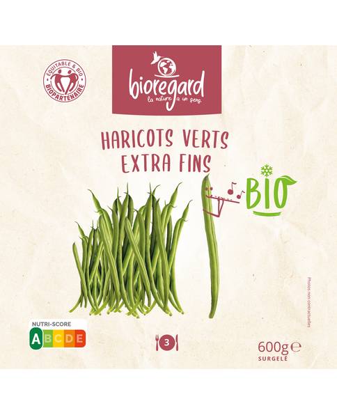 HARICOT VERT BIO EXTRA FIN IQF 6X600GR FRANCE / 126