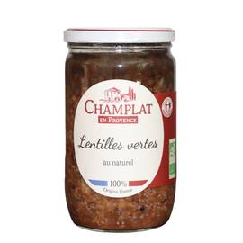 lentilles vertes au naturel