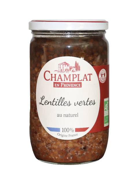 lentilles vertes au naturel