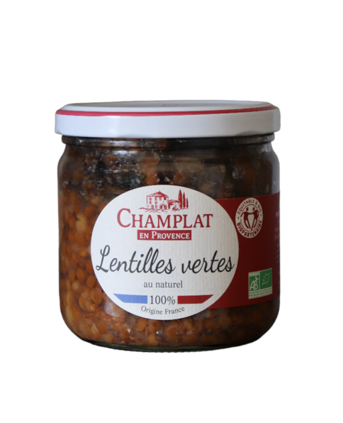 lentilles vertes au naturel