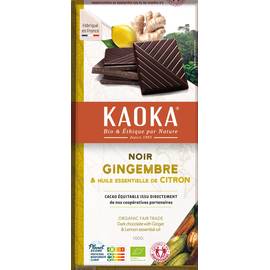 Tablette Dégustation Noir Gingembre et Citron 100g