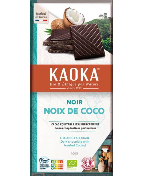 Tablette Dégustation Noir Noix de Coco 100g