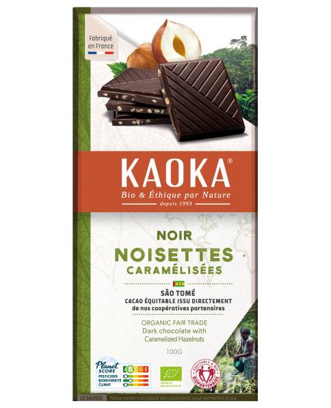 Tablette Dégustation Noir Éclats de Noisettes 100g