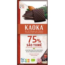 Tablette Dégustation Noir 75% São Tomé 100g