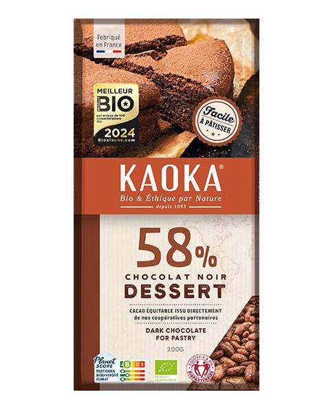 Tablette Dessert Noir 58% 200g