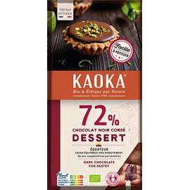 Tablette Dessert Noir 72% Équateur 200g