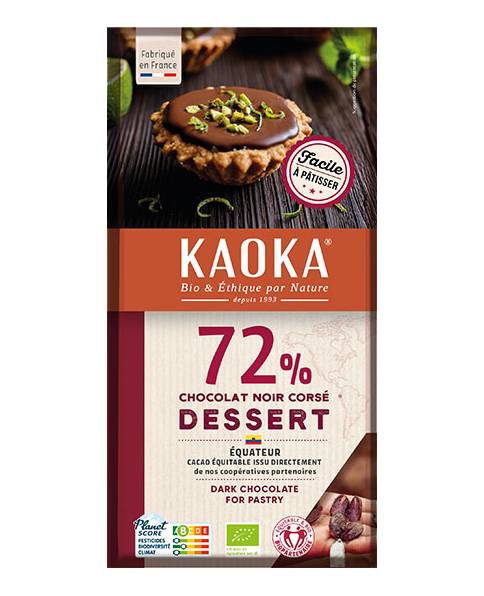 Tablette Dessert Noir 72% Équateur 200g