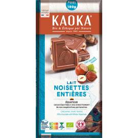 Tablette Gourmande Lait Noisettes Entières 180g