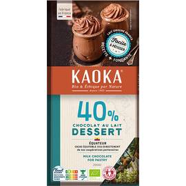 Tablette Dessert Lait 40% Équateur 200g