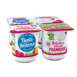 Bifidus sucré aromatisé Framboise 4x125g