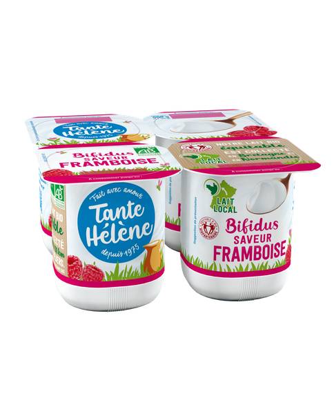 Bifidus sucré aromatisé Framboise 4x125g