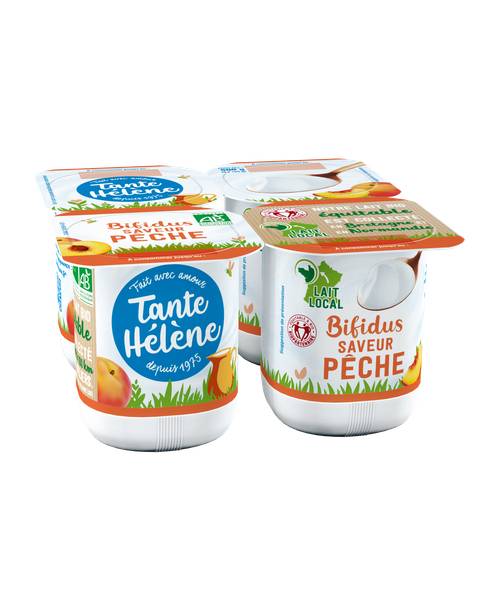 Bifidus sucré aromatisé Pêche 4x125g