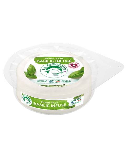 Fromage de Brebis Frais Infusé au Basilic 100G