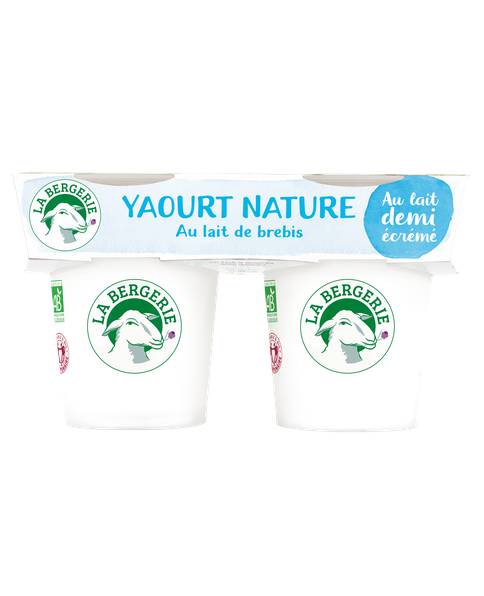 Yaourt Nature 1/2 écrémé 2x125g