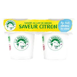 Yaourt au lait de brebis demi-écrémé Saveur Citron