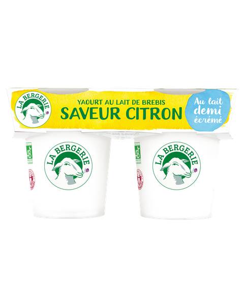 Yaourt au lait de brebis demi-écrémé Saveur Citron