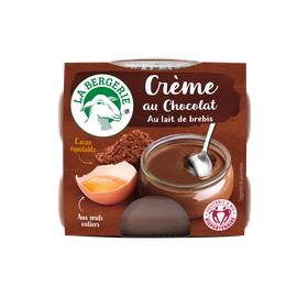 Crème au chocolat au lait de Brebis