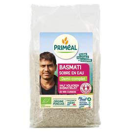 Riz Basmati sobre en eau Demi-complet 500g