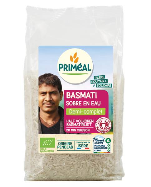 Riz Basmati sobre en eau Demi-complet 500g