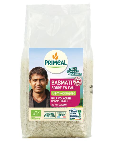 Riz Basmati sobre en eau Demi-complet 1kg