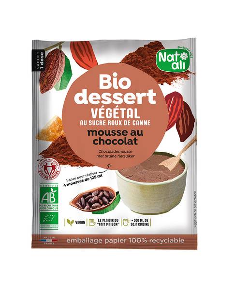 MOUSSE AU CHOCOLAT VÉGÉTALE