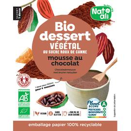 MOUSSE AU CHOCOLAT VÉGÉTALE
