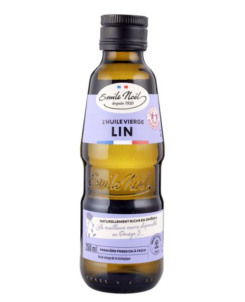 Huile vierge de lin biologique 1/4L