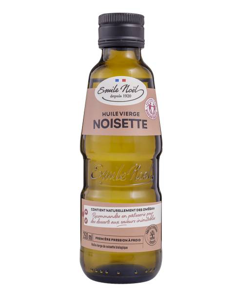 Huile vierge de noisette biologique bio équitable