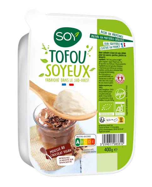 Tofou soyeux - 400 g - SOY