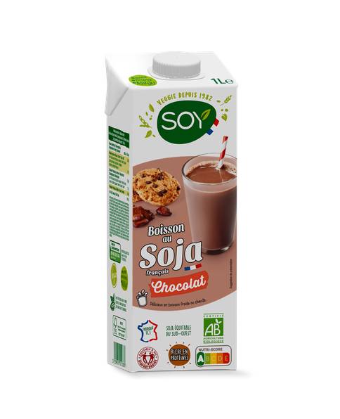 Boisson au soja français chocolat 1 l