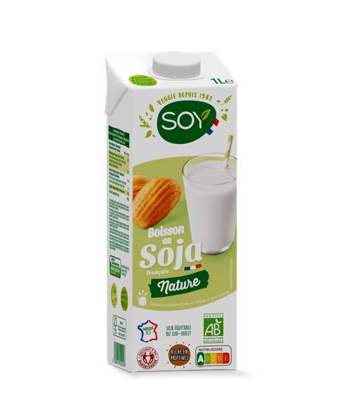 Boisson au soja français Nature 1 l