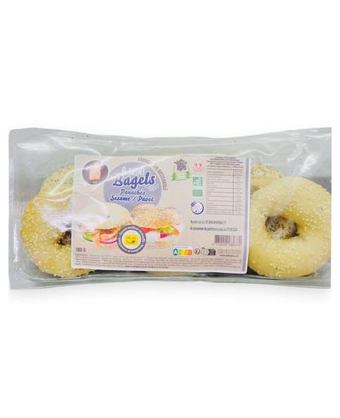 Minis bagels panachés - Pavot sésame