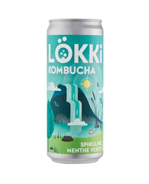 Kombucha Spiruline-Menthe Verte