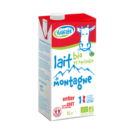Lait bio de Montagne - UHT Vilactée Entier 1L